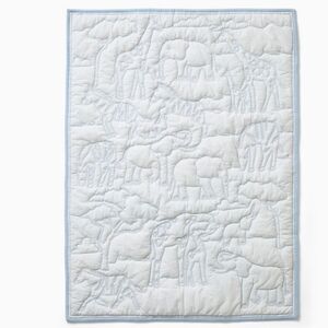 ❤️BUY 2 GET 1 FREE  West Elm Kids Blue Safari Quilt, Retail Price $99.00US